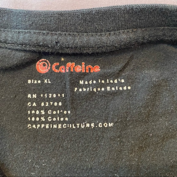 Caffeine Culture w/Guitars Graphic Tee - Picture 3 of 3